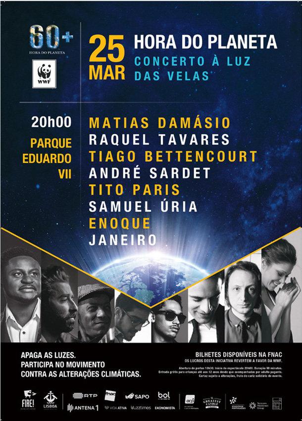 Hora do Planeta em concerto solidário à luz das velas em Lisboa